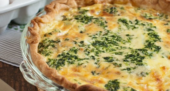 Spinach and Cheese Quiche - A Family Feast