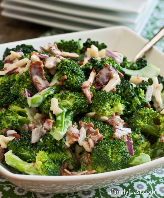 Broccoli and Bacon Salad - A Family Feast