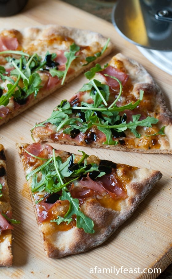 Prosciutto and Fig Pizza with Arugula - A Family Feast