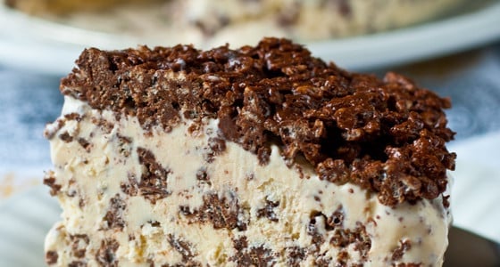 Nutella Crunch Ice Cream Cake - A Family Feast