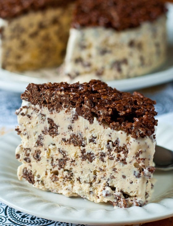 Nutella Crunch Ice Cream Cake - A Family Feast