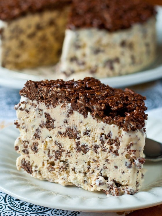 Nutella Crunch Ice Cream Cake - A Family Feast