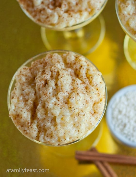 A delicious Portuguese Rice Pudding recipe - creamy and delicious!