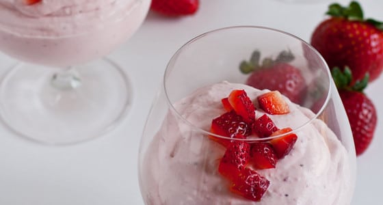 Strawberry Cheesecake Mousse - A Family Feast