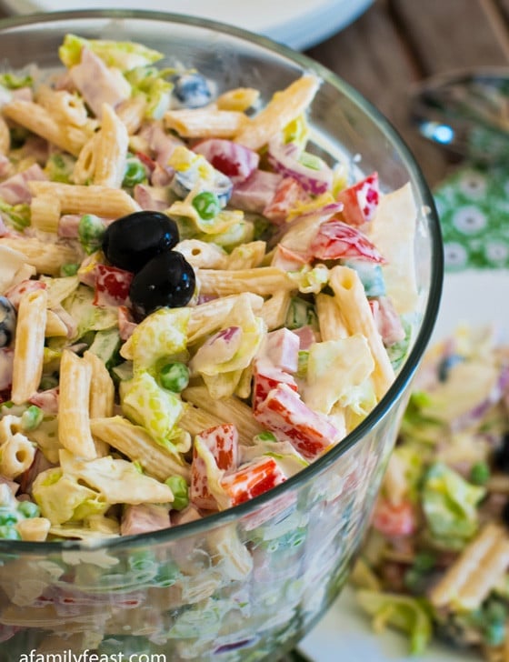Chopped Salad with Pasta - A Family Feast