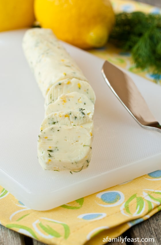 Lemon Dill Compound Butter recipe - a simple way to add great flavors to a meal!