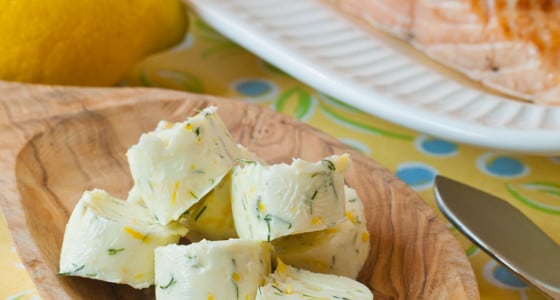 Lemon Dill Compound Butter - A Family Feast