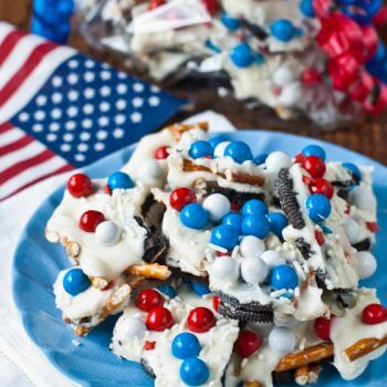 Chocolate Cookie Candy Pretzel Bark - A Family Feast