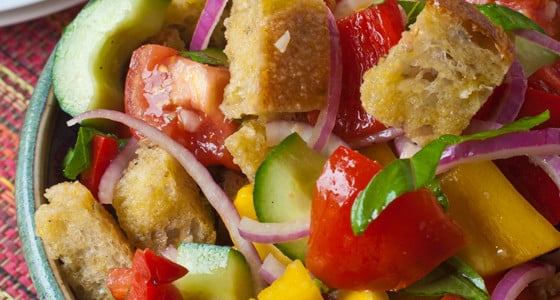 Panzanella Bread Salad - A Family Feast