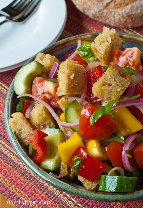 Panzanella Bread Salad - A Family Feast