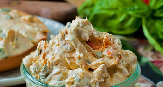 Sundried Tomato Basil Cream Cheese Spread - A Family Feast