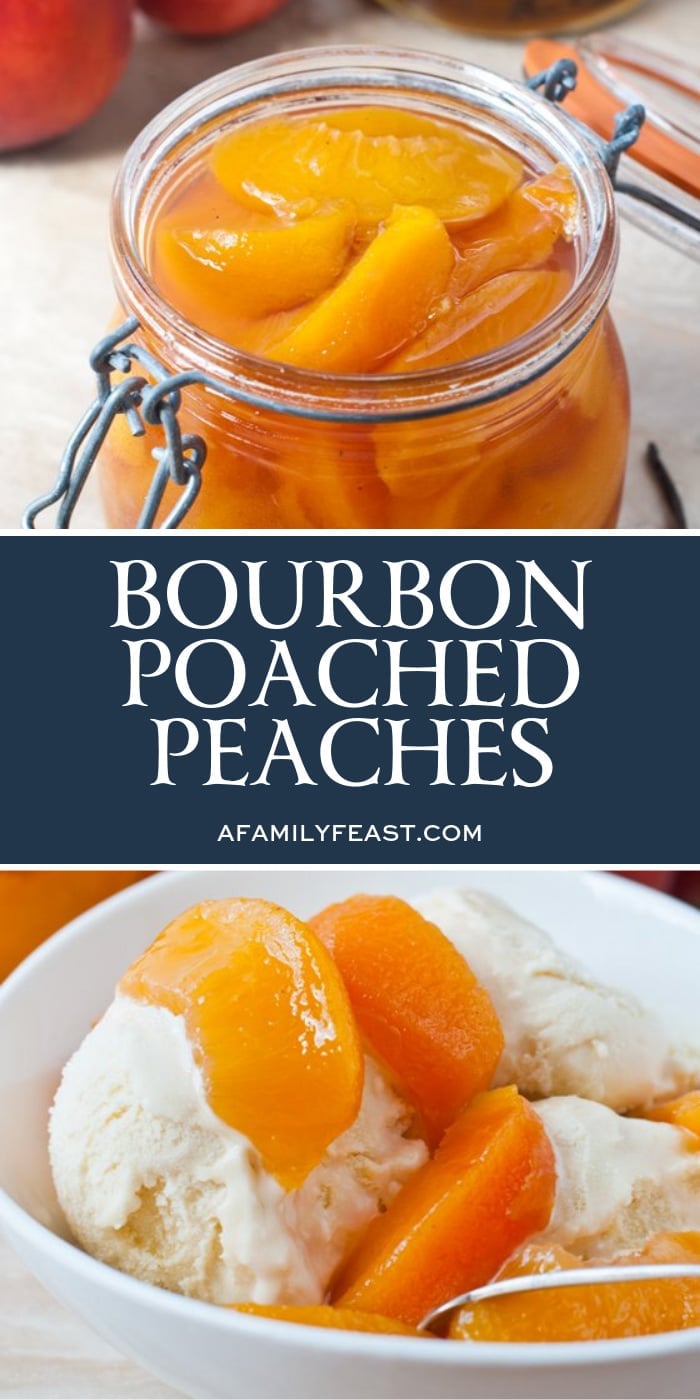 Bourbon Poached Peaches