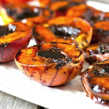 Grilled Balsamic Peaches