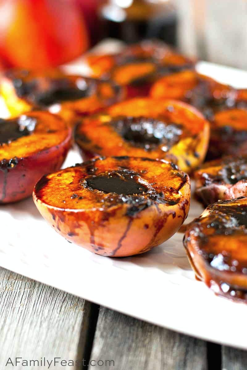 Grilled Balsamic Peaches