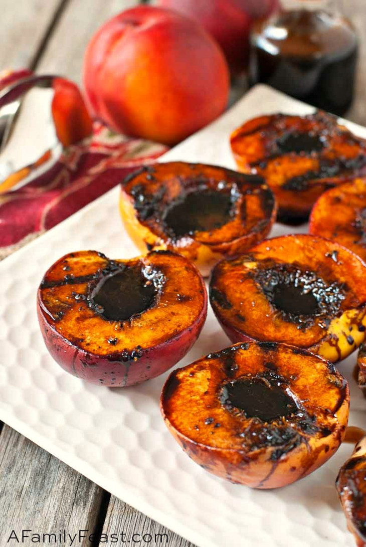 Grilled Balsamic Peaches A Family Feast®