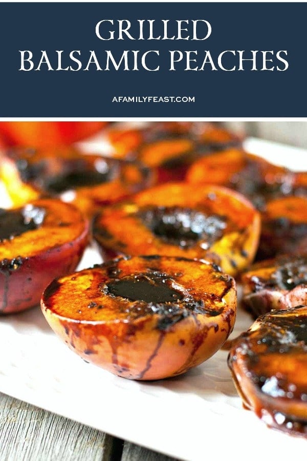 Grilled Balsamic Peaches