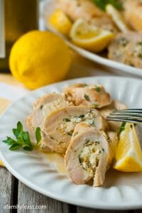 Greek Chicken Roulade - A Family Feast