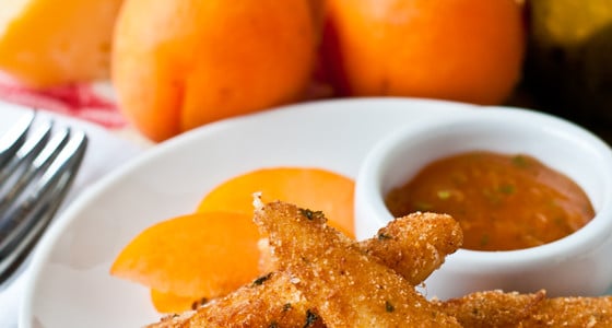 Fried Manchego with Apricot-Sage Dipping Sauce - A Family Feast