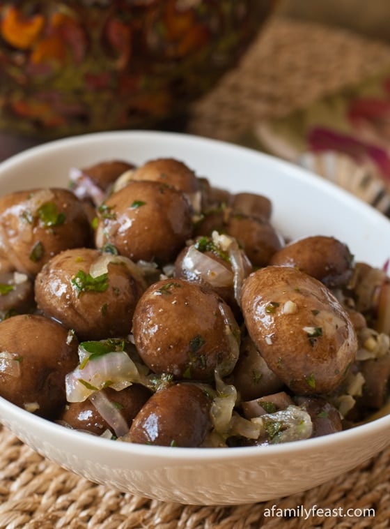 Marinated Mushrooms - A Family Feast