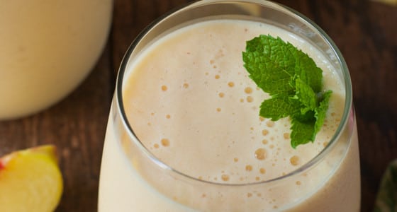 Fresh Pineapple Peach Smoothie - A Family Feast