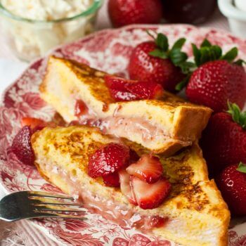 Mascarpone Strawberry Stuffed French Toast - A Family Feast