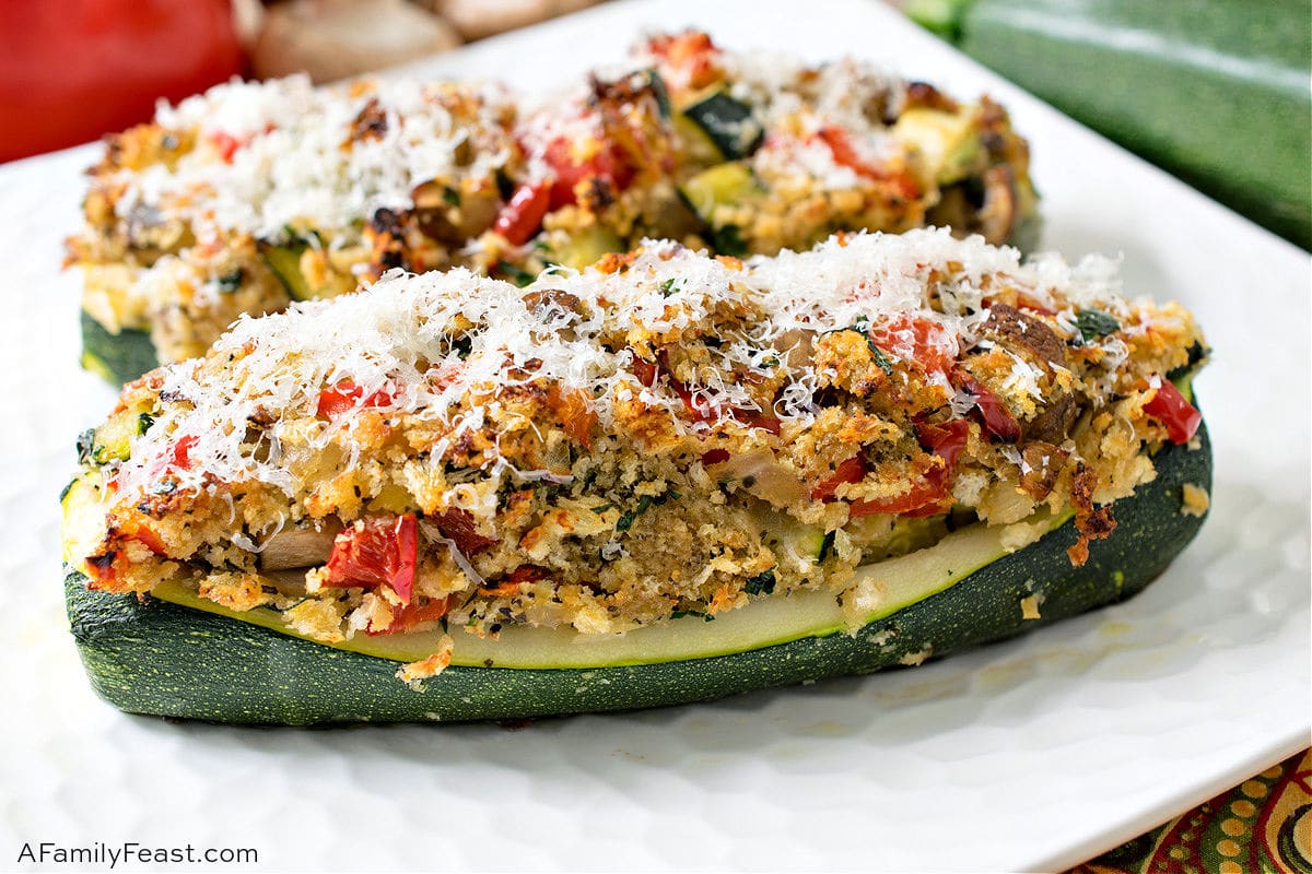 Vegetarian Stuffed Zucchini 