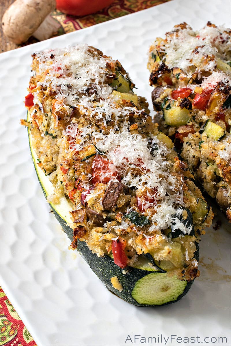 Vegetarian Stuffed Zucchini