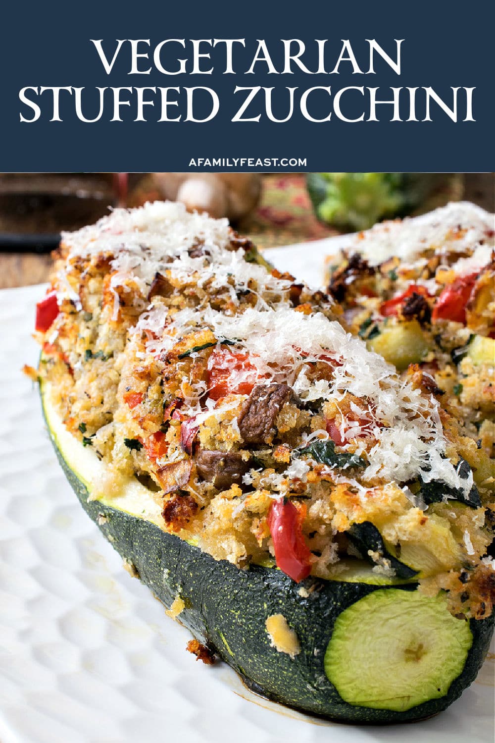 Vegetarian Stuffed Zucchini