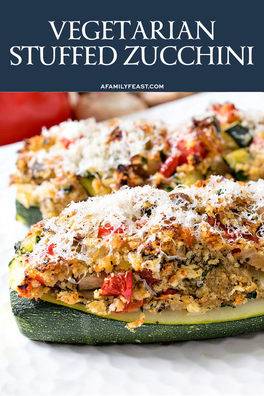 Vegetarian Stuffed Zucchini