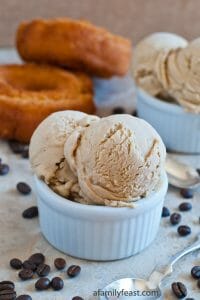 Coffee and Donuts Ice Cream - A Family Feast