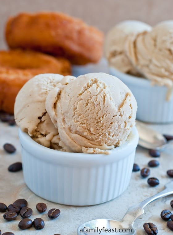 Coffee and Donuts Ice Cream - A Family Feast