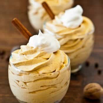 No-Bake Mini Pumpkin Cheesecakes - A Family Feast