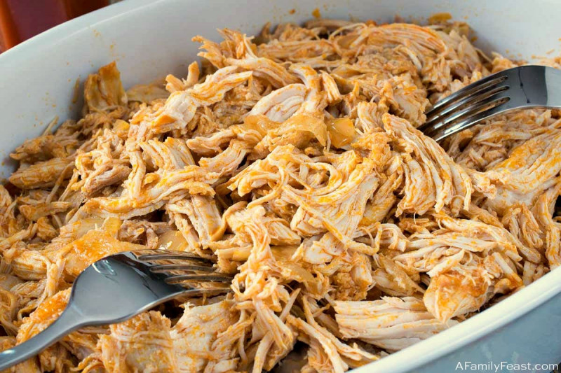 Slow Cooker Pulled Buffalo Chicken A Family Feast®