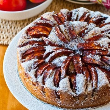 Apple Cake with Apples on Top - A Family Feast