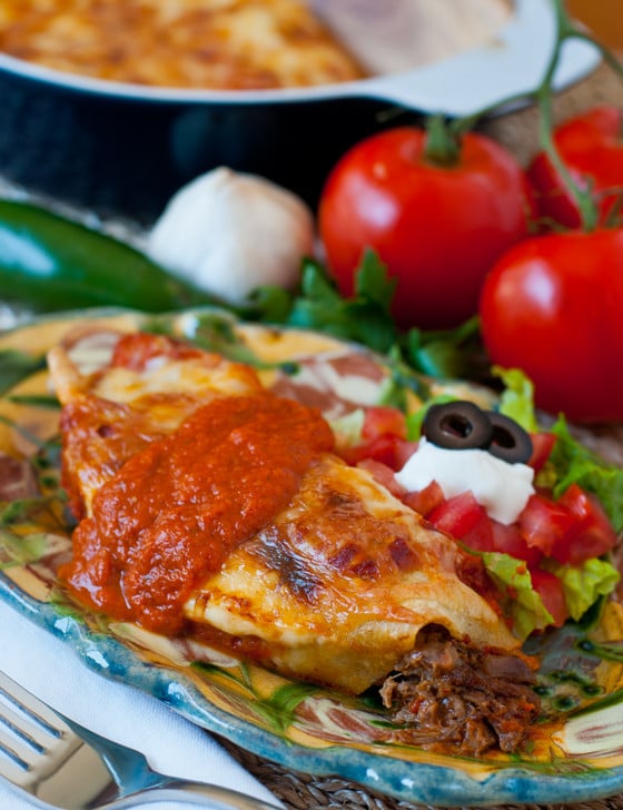 Beef and Bean Enchiladas - A Family Feast
