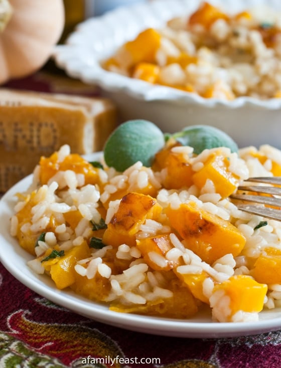 Butternut Squash Risotto - A Family Feast