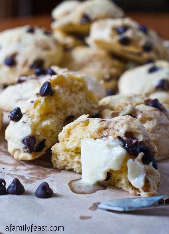 Chocolate Chip Scones - A Family Feast