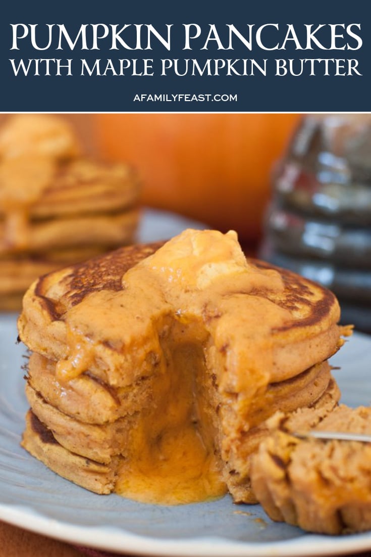 Pumpkin Pancakes with Maple Pumpkin Butter 