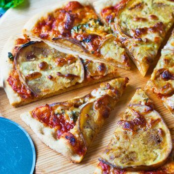 Eggplant and Garlic Pizza - A Family Feast