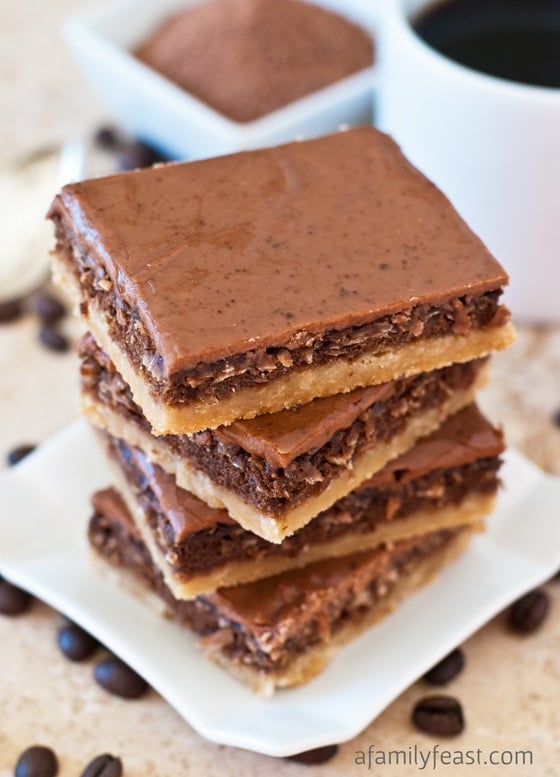 Malted Mocha Bars - A Family Feast