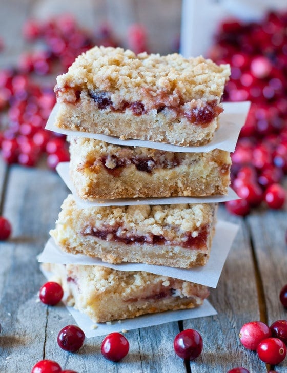 Oatmeal Cranberry Cheesecake Bars - A Family Feast