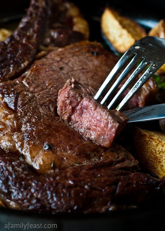 Perfect Pan-Seared Steak - A Family Feast