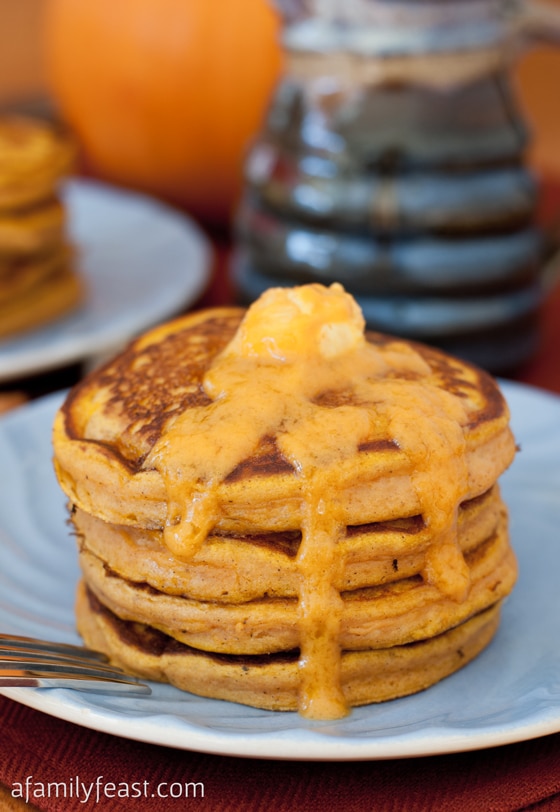 Pumpkin Pancakes with Maple Pumpkin Butter