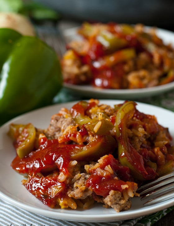 Deconstructed Stuffed Peppers - A Family Feast