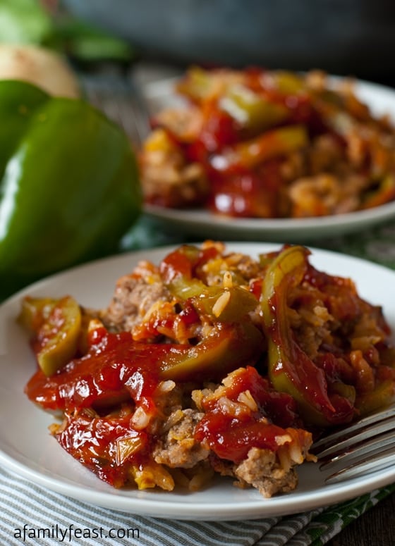 The best Deconstructed Stuffed Peppers recipe - super flavorful and easy. Dinner is ready in about 40 minutes!