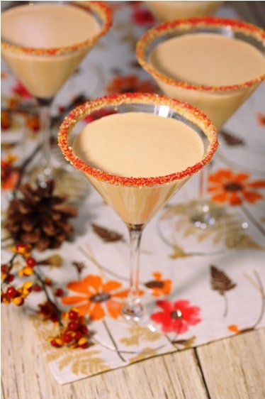 30+ Holiday Cocktails - Pumpkin Chiffon Martini