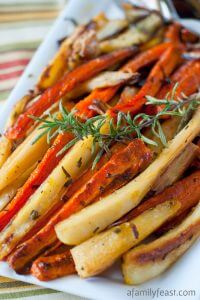 Roasted Carrots and Parsnips - A Family Feast
