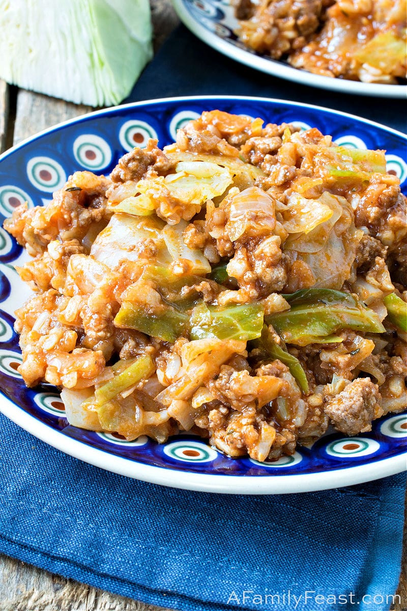 Deconstructed Stuffed Cabbage is a quick and delicious weeknight meal the entire family will love! Deconstructed Stuffed Cabbage