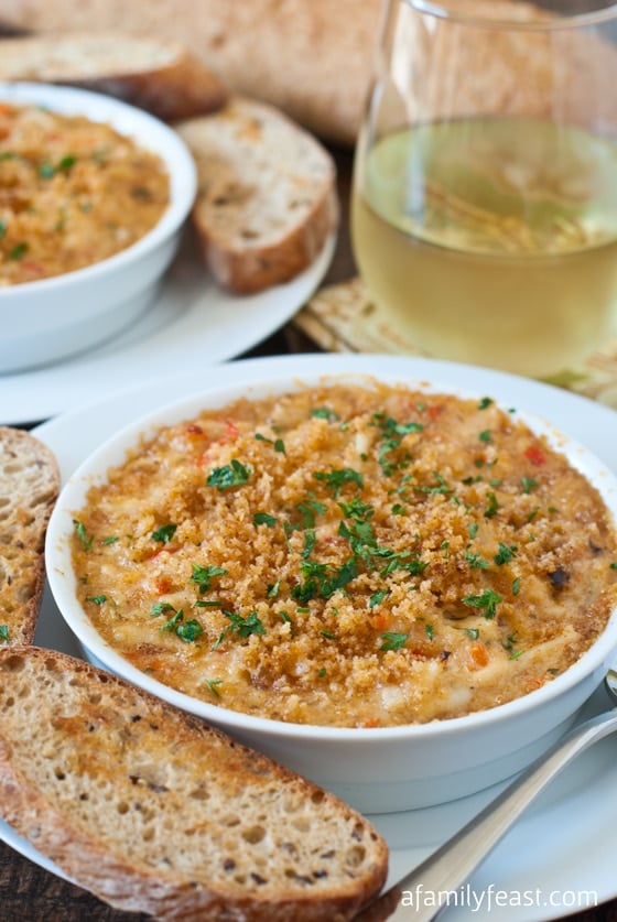 Crab Imperial with Crostini - A Family Feast