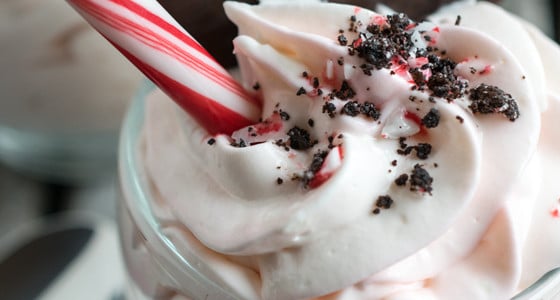 No-Bake White Chocolate Peppermint Cheesecakes - A Family Feast